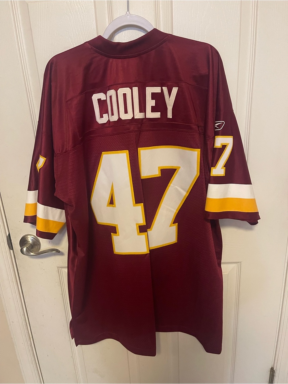 Cooley #47 Burgundy Men's Football Jersey